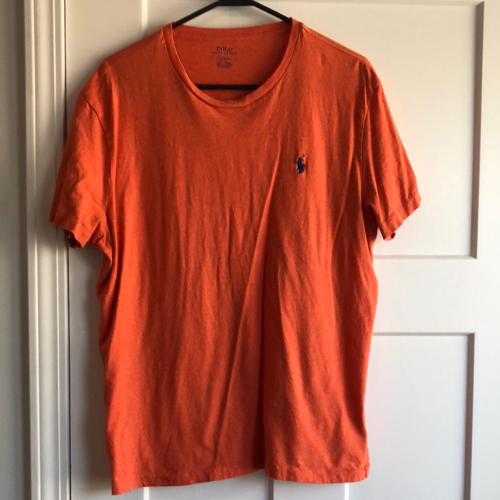 Polo by Ralph Lauren Men's Orange T-Shirt